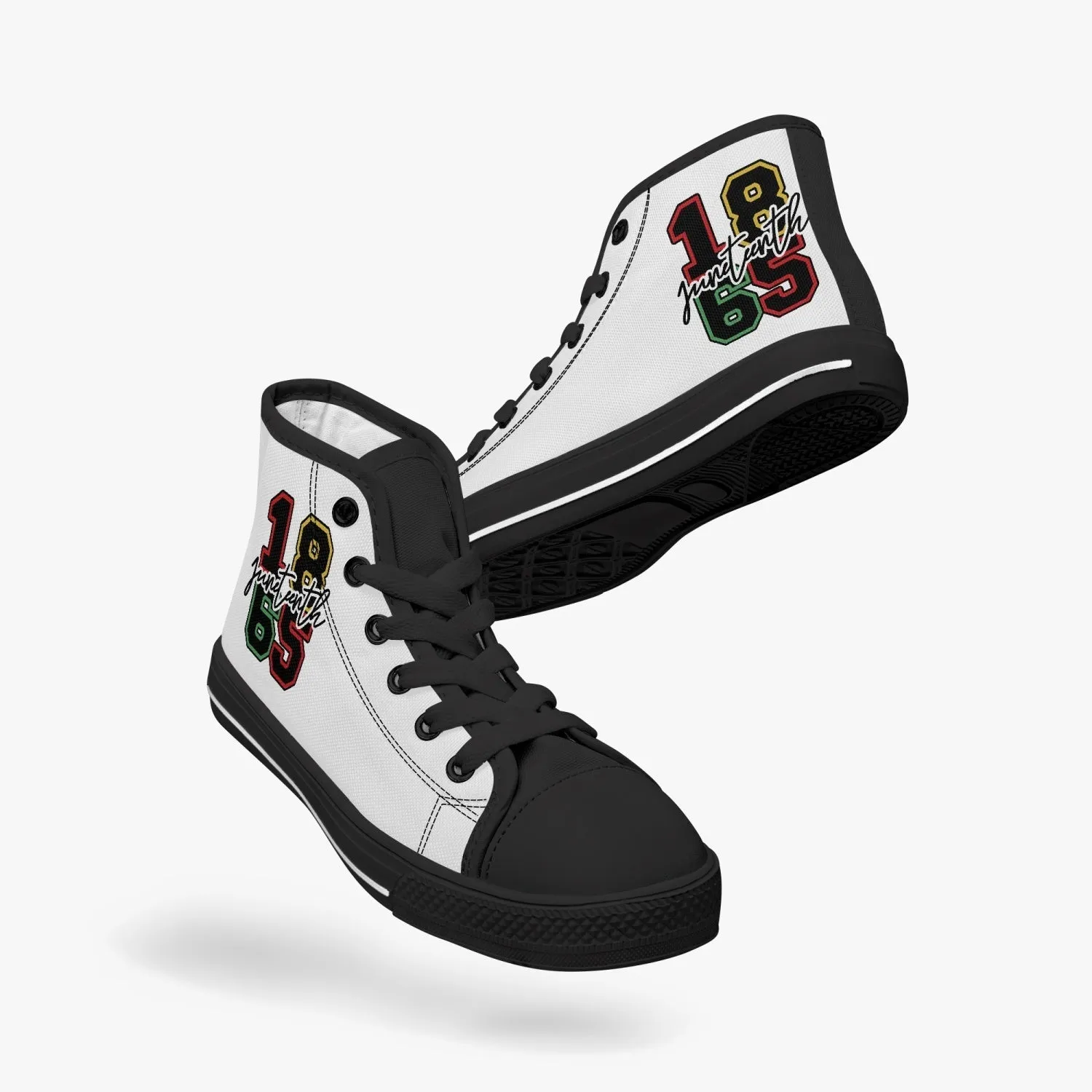 1865 Kid’s High-Top Canvas Shoes-Black