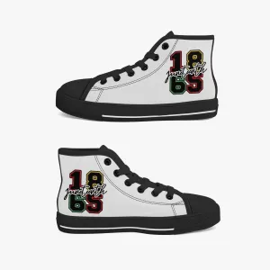 1865 Kid’s High-Top Canvas Shoes-Black