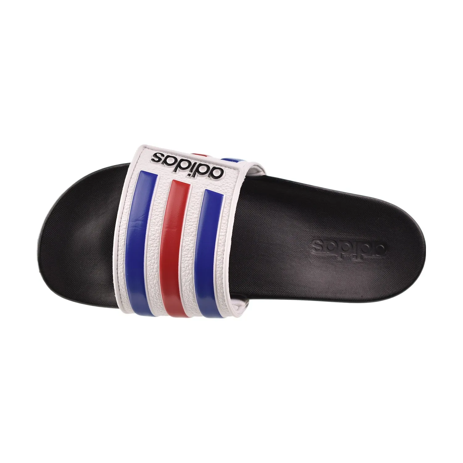 Adidas Adilette Comfort Adjustable Men's Slides Cloud White-Royal Blue-Scarlet