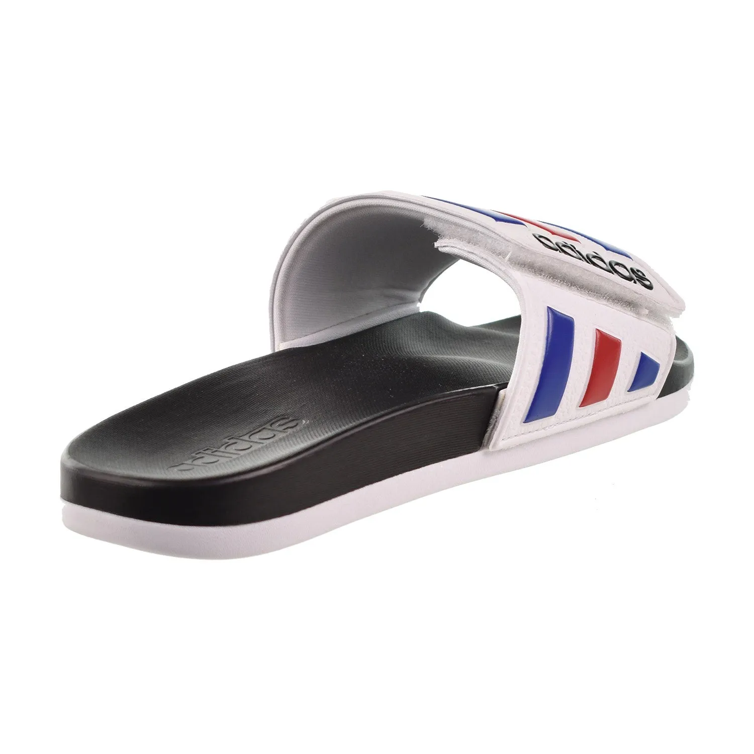 Adidas Adilette Comfort Adjustable Men's Slides Cloud White-Royal Blue-Scarlet