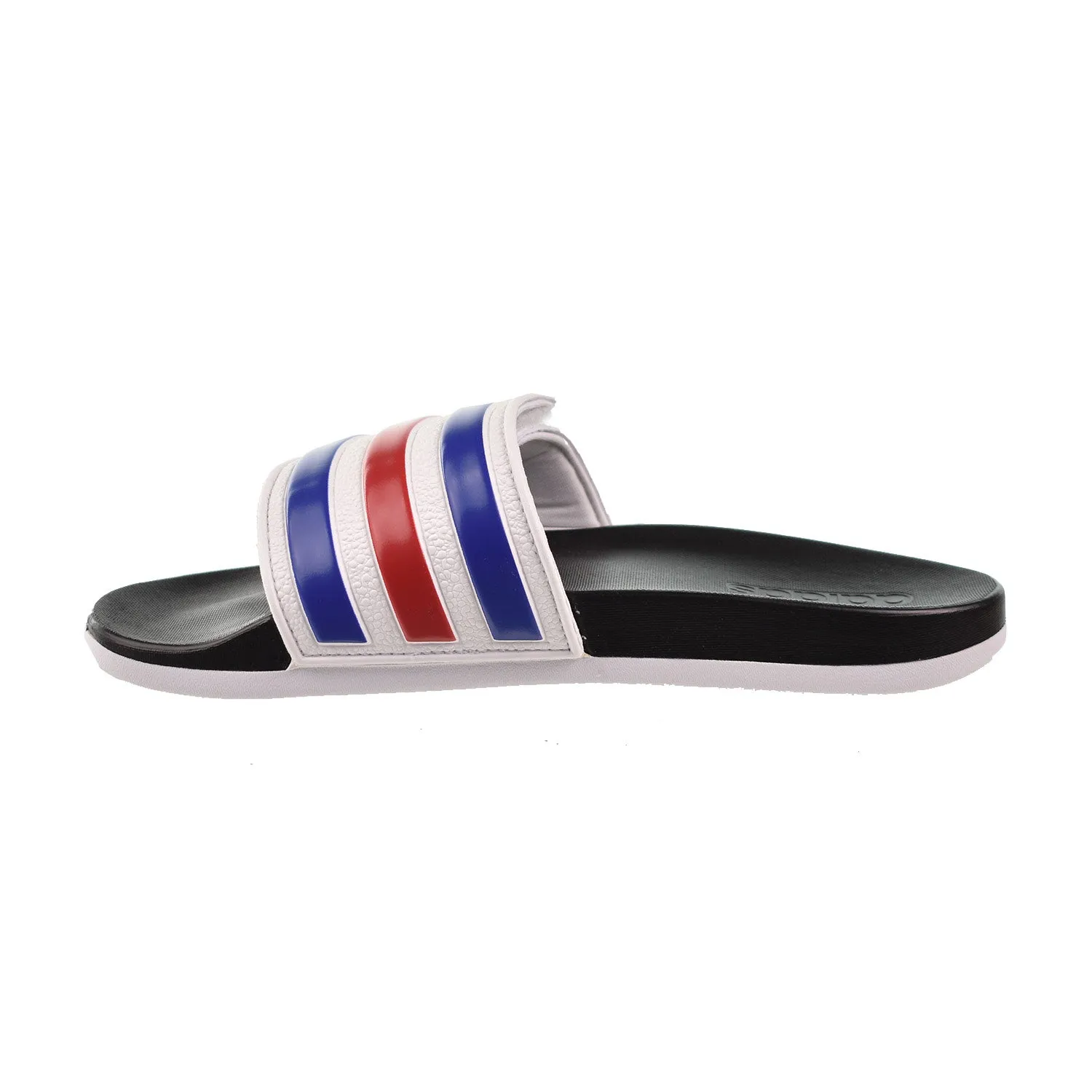 Adidas Adilette Comfort Adjustable Men's Slides Cloud White-Royal Blue-Scarlet