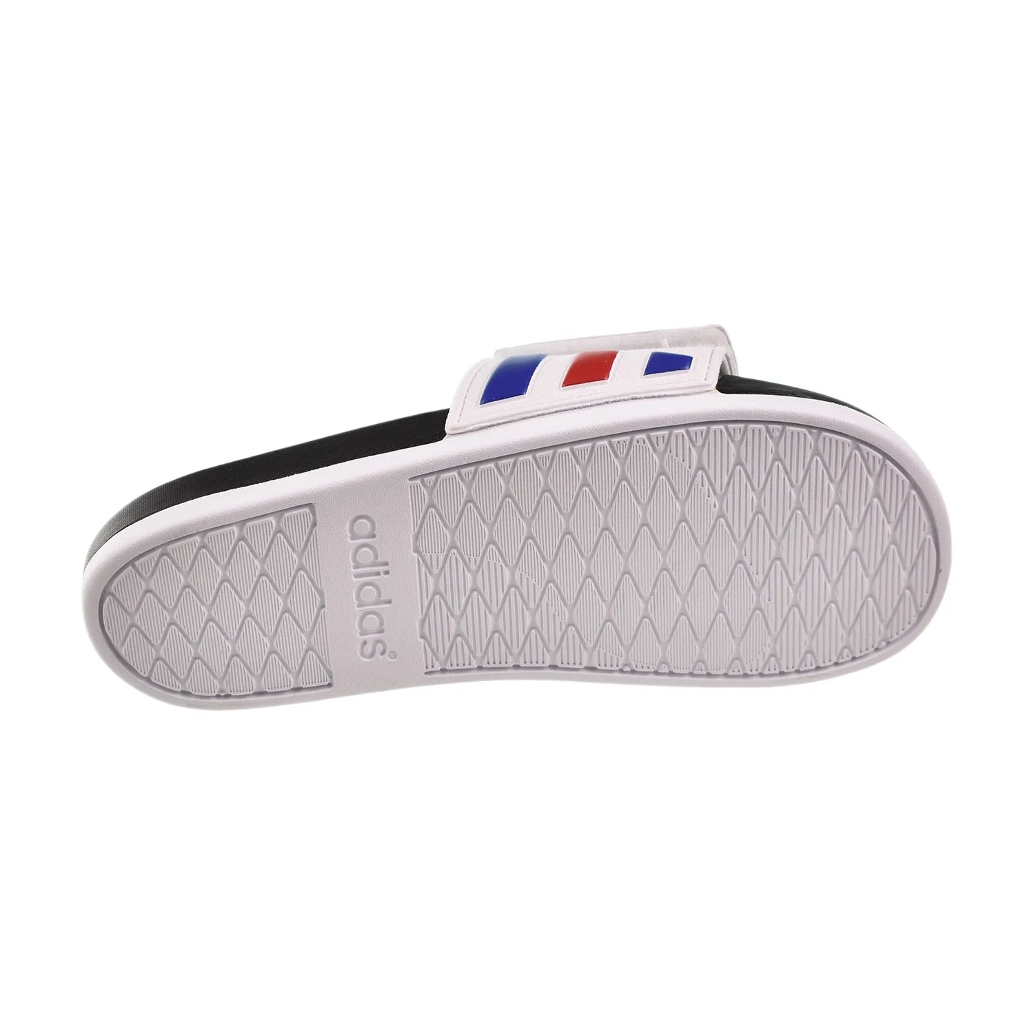 Adidas Adilette Comfort Adjustable Men's Slides Cloud White-Royal Blue-Scarlet
