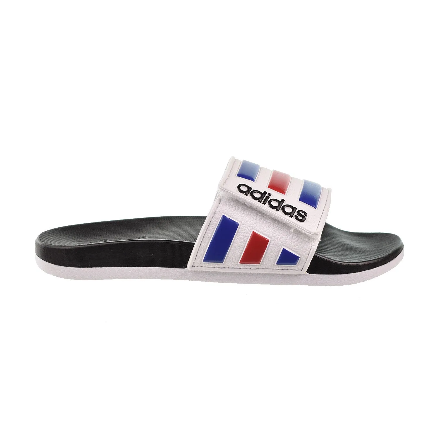 Adidas Adilette Comfort Adjustable Men's Slides Cloud White-Royal Blue-Scarlet
