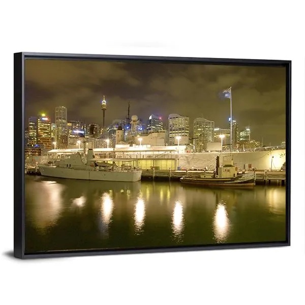 Battleship HMAS Vampire Canvas Wall Art