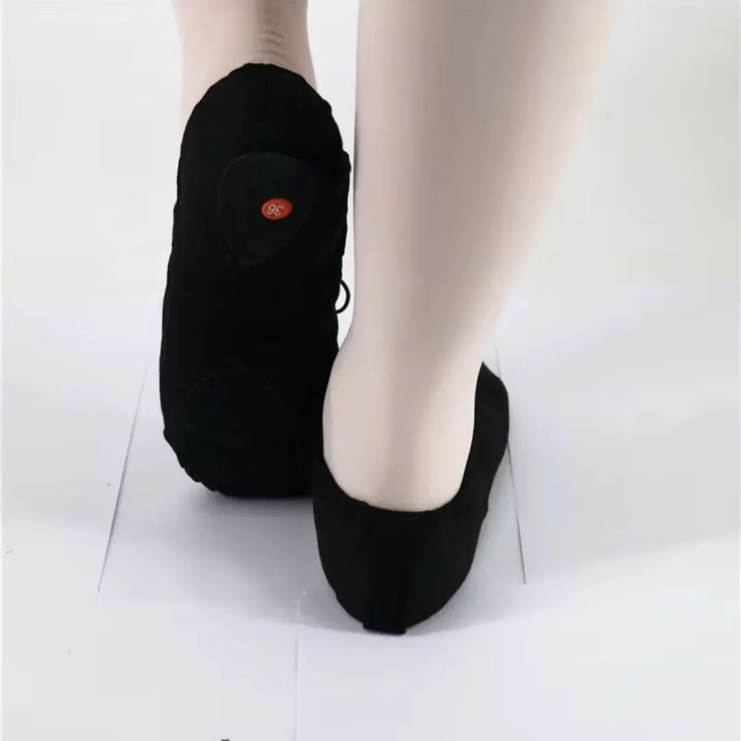 Black Red Rain Canvas Shoes