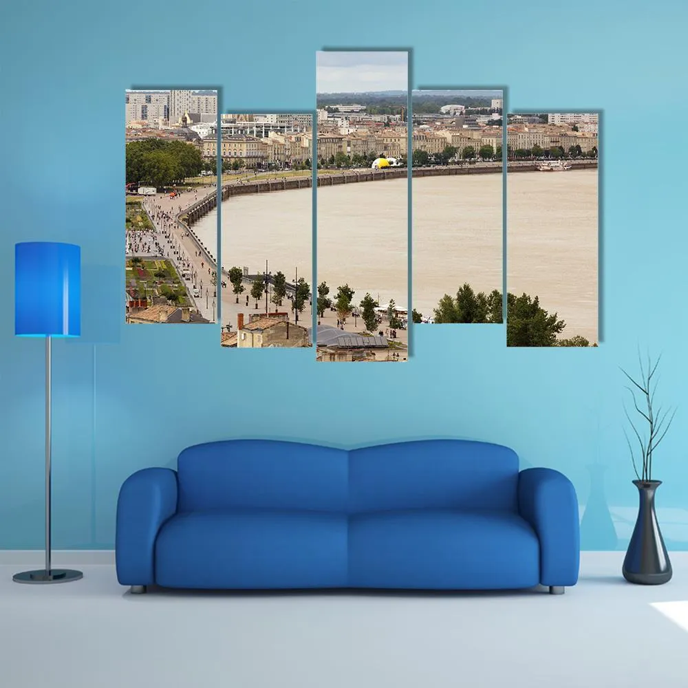 Bordeaux Dockside  France Canvas Wall Art