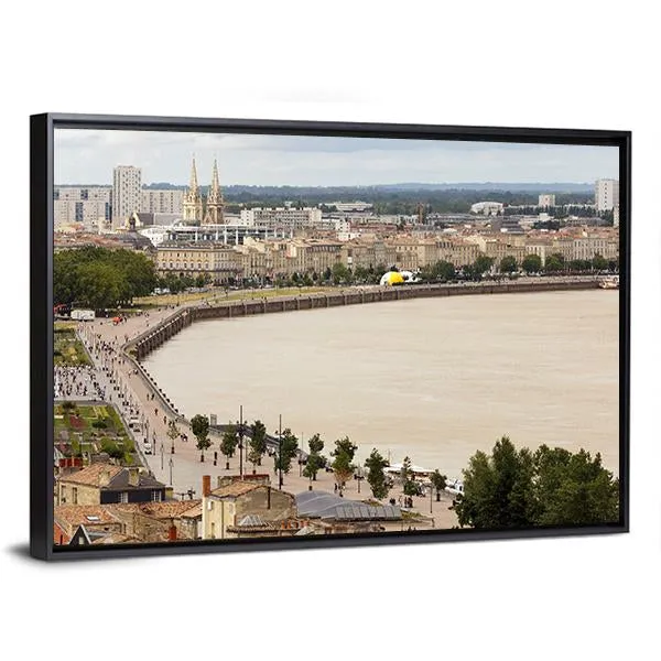 Bordeaux Dockside  France Canvas Wall Art