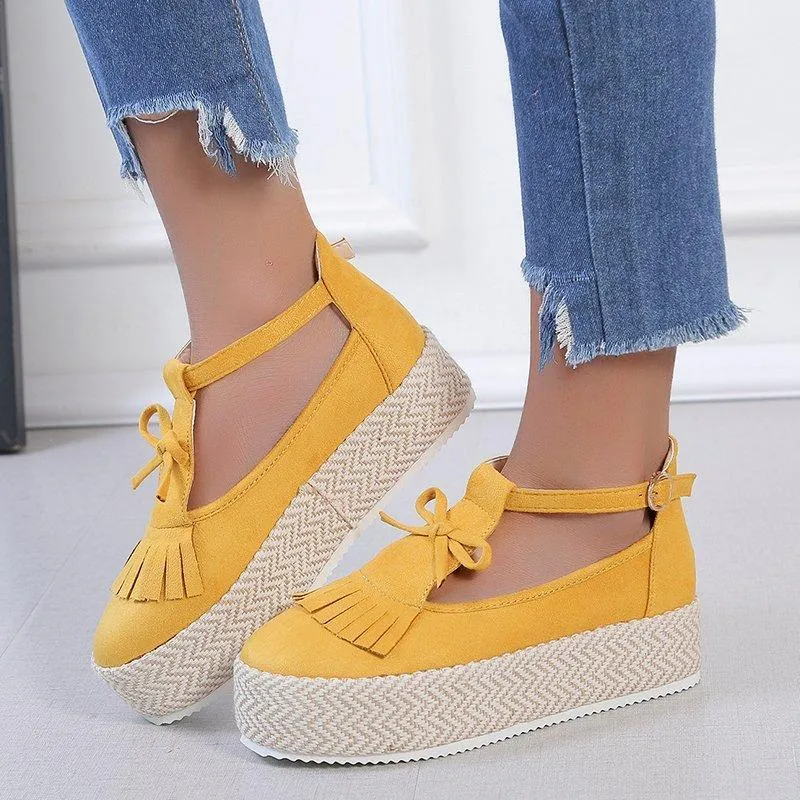 Chicvane New Color Block Slip-On Canvas Shoes With Bowknot