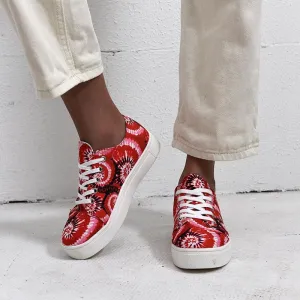 Chicvane New Colorful Lace Up Low Top Slip-On Canvas Shoes