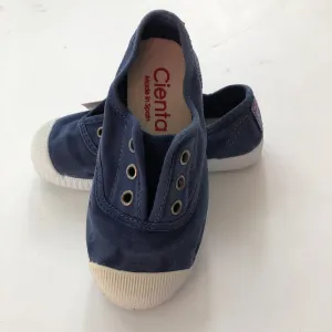 Cienta Laceless Canvas Sneaker in Azul Lava (Cobalt Blue), 70997