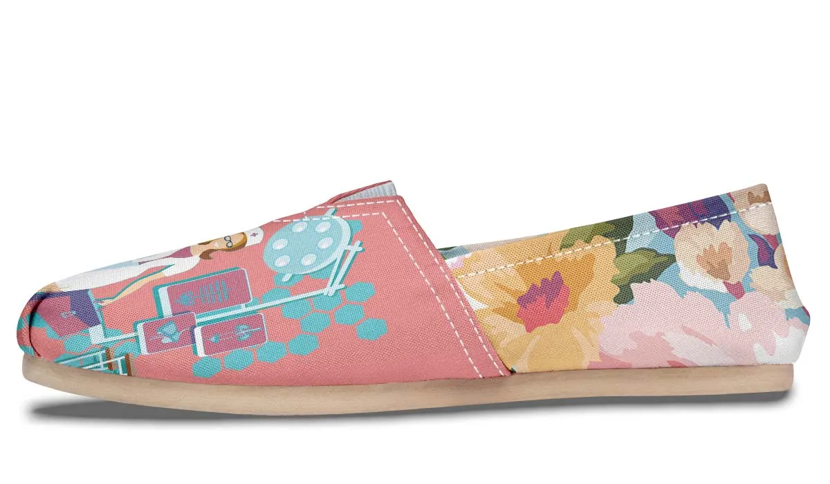 Floral Nurse Casual Shoes
