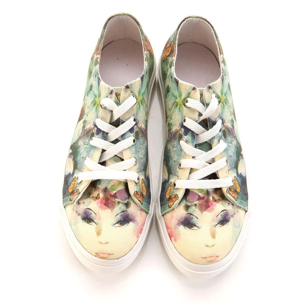 Flower Woman Slip on Sneakers Shoes SPR5409