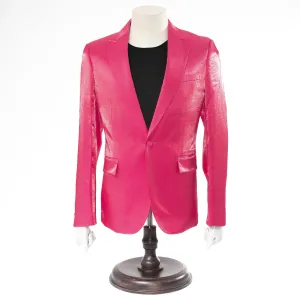 Fuchsia Metallic 2-Piece Slim-Fit Suit