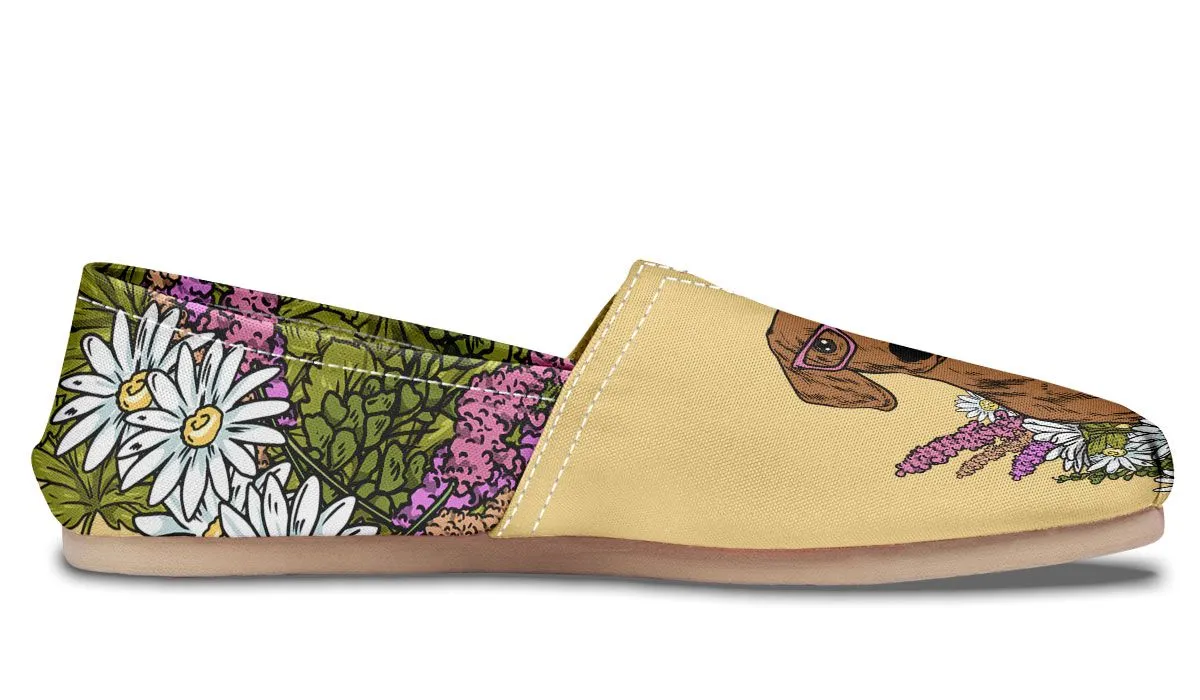 Illustrated Dachshund Casual Shoes