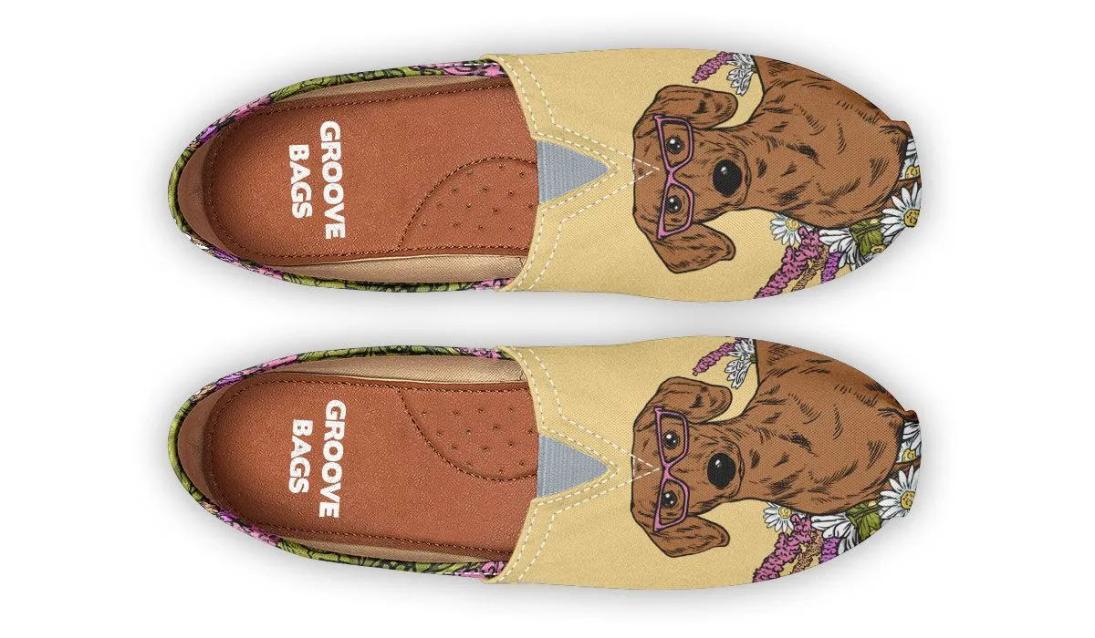 Illustrated Dachshund Casual Shoes