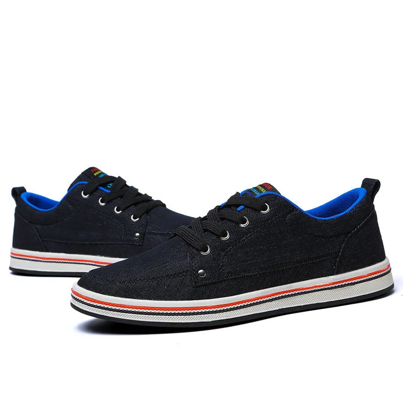Lace Up Canvas Shoes Breathable Casual Walking Shoes for Men | runandup