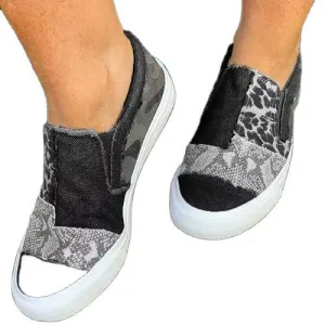 Lace-Up Flat Canvas Shoes
