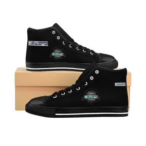 (ND) alt logo -Women's High-top Sneakers Black Rose