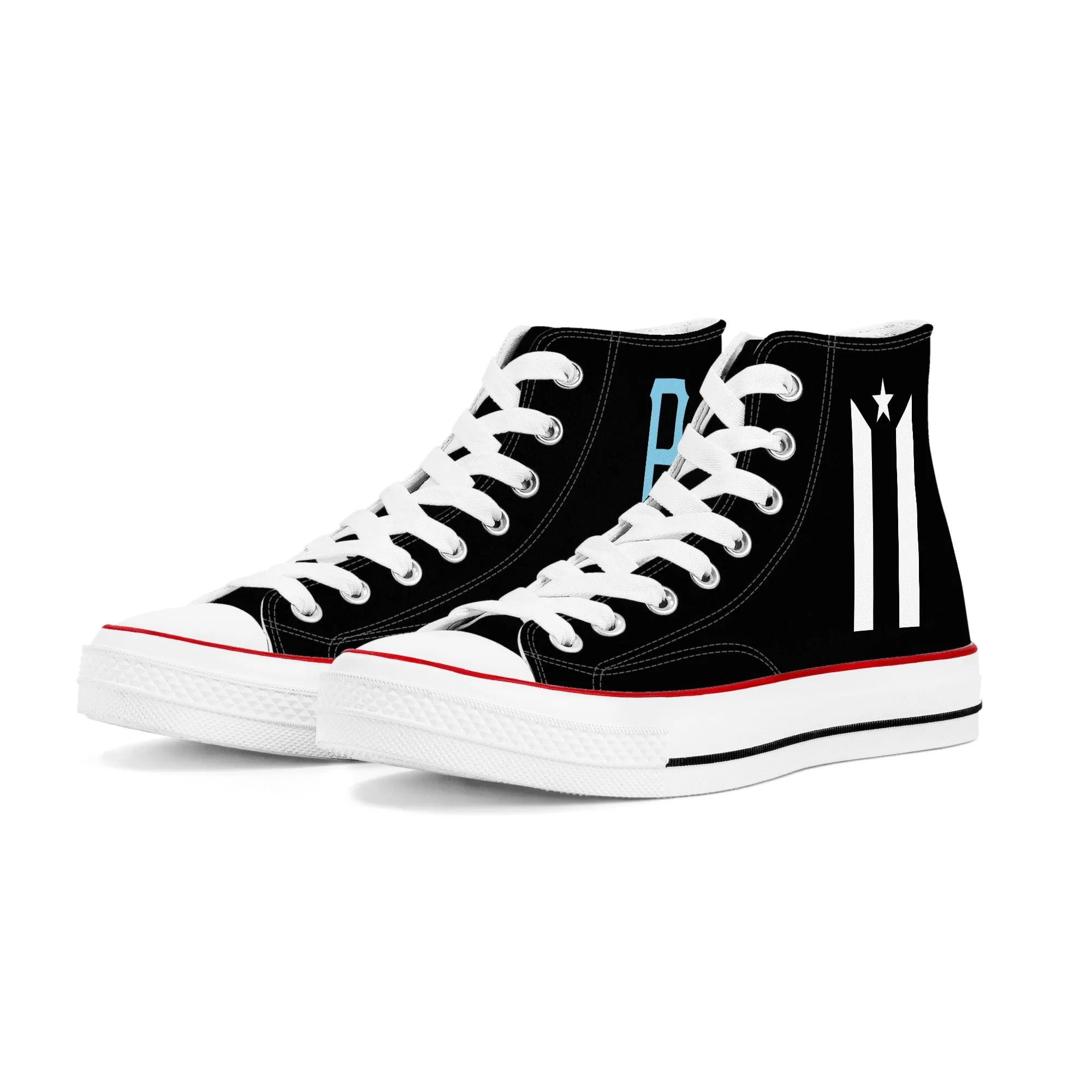 "Boricua" La Promesa BX - Mens Classic High Top Canvas Shoes