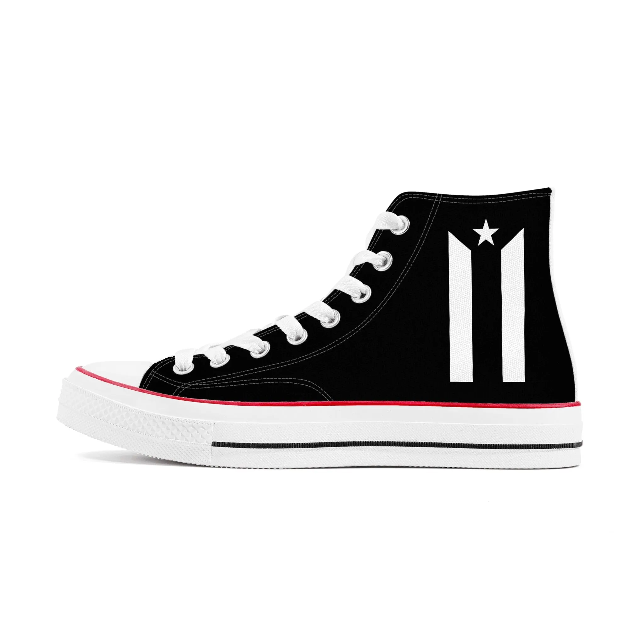"Boricua" La Promesa BX - Mens Classic High Top Canvas Shoes