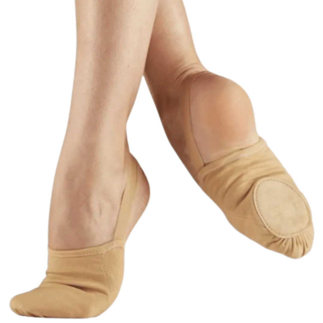 "Bullet" Half Ballet Soles -Sand & Black
