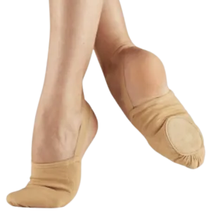 "Bullet" Half Ballet Soles -Sand & Black