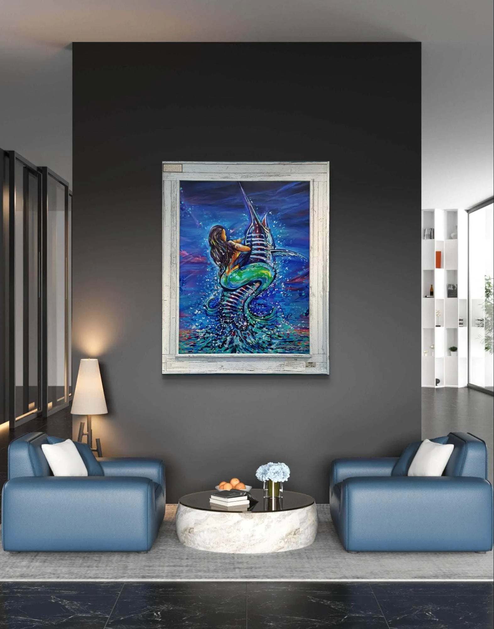 "Live Bait Reimagined" Original Acrylic on Canvas by Steve Diossy