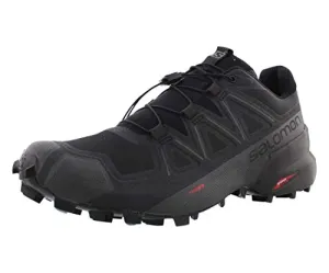 Salomon Men's Speedcross 5 Trail Running, Black/Black/Phantom, 11