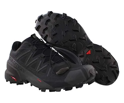 Salomon Men's Speedcross 5 Trail Running, Black/Black/Phantom, 11