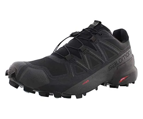 Salomon Men's Speedcross 5 Trail Running, Black/Black/Phantom, 11