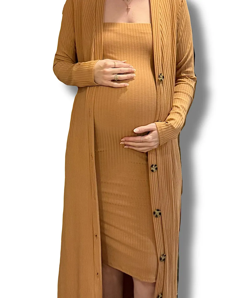 The Brynne Bodycon Set (Taupe)