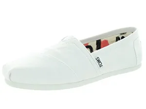 Toms Women's 10005987 Canvas Alpargata Flat, Optic White, 5.5 M US