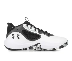 UNDER ARMOUR UA PS LOCKDOWN 6 WHT/BLK/BLANC/NOIR SIZE 1.5Y UNISEX