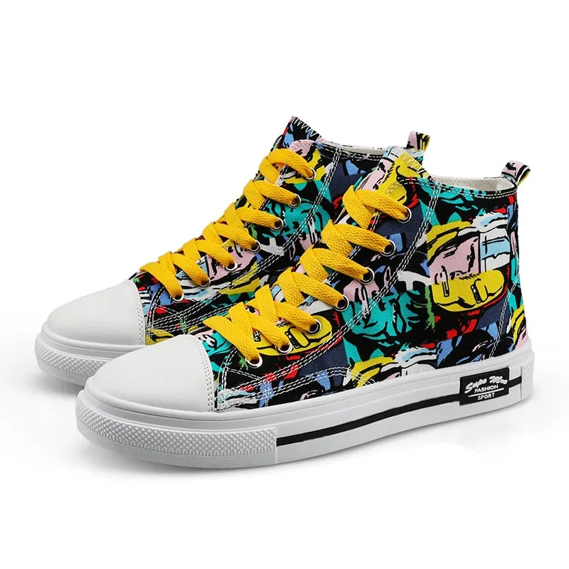 Unisex Cartoon Animation Canvas Vulcanize Shoes
