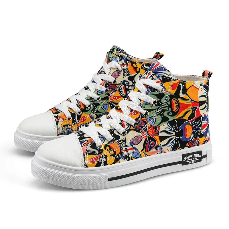 Unisex Cartoon Animation Canvas Vulcanize Shoes