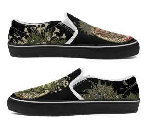 Witch flowers vans shoes